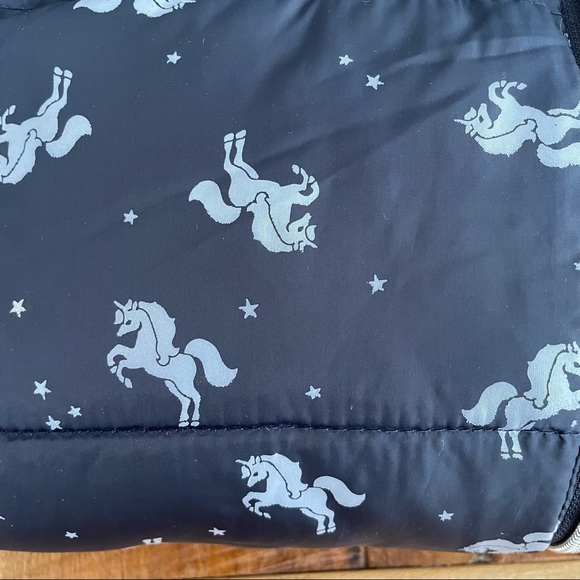 Girls Unicorn  H&M Winter Jacket Size 6-7yrs - Picture 4 of 8